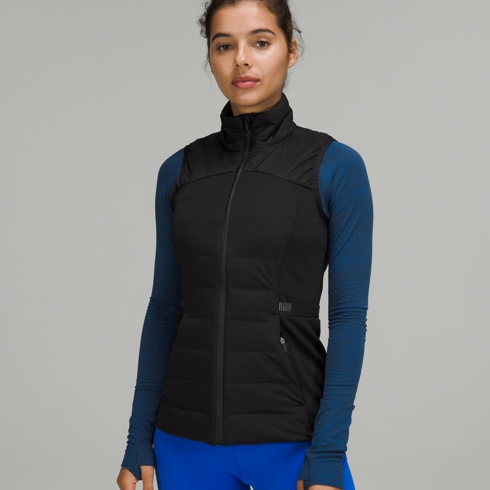 Black Lululemon Down For It All Vest Sz 6